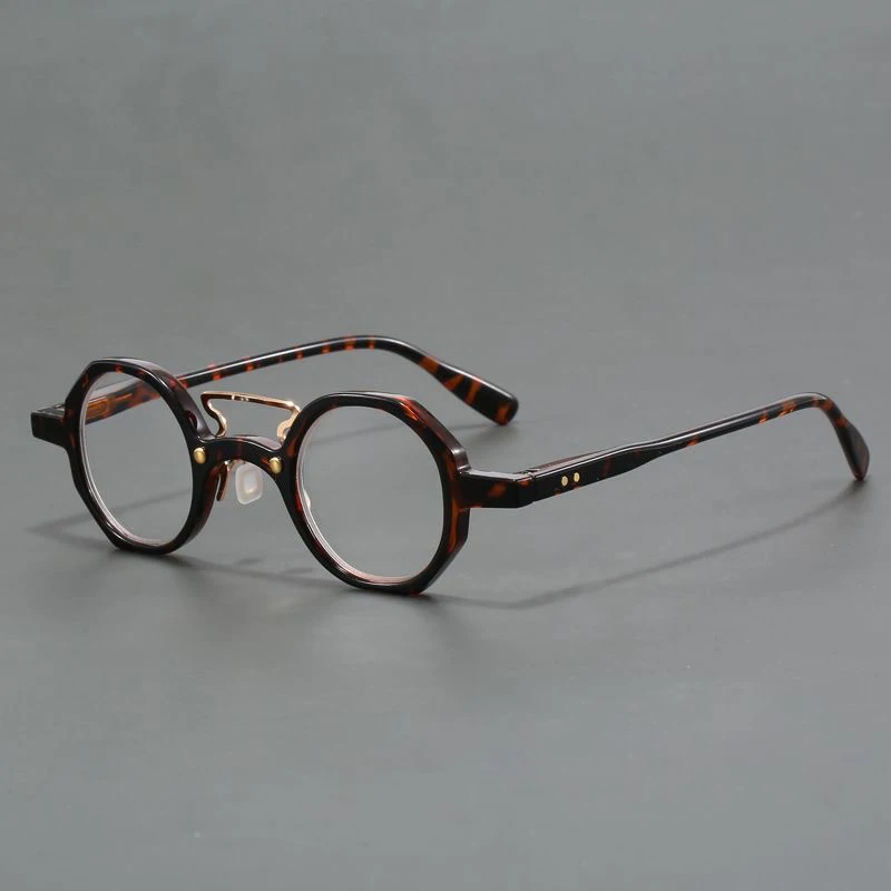 High Quality Vintage Small Round Frame Anti-Blue Light Reading Glasses Men Women Spring Legs Magnifying Prescription Glasses - Image 2