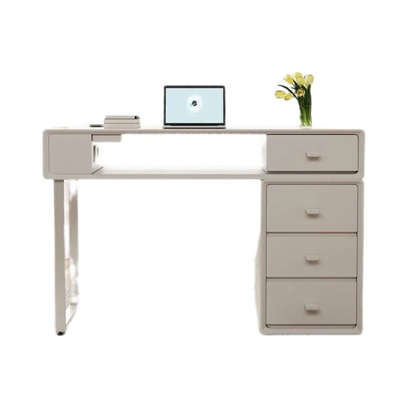 

2025 Multifunctional desk Home study desk Computer desk Comes with lamp Wireless charging Internet celebrity light luxury