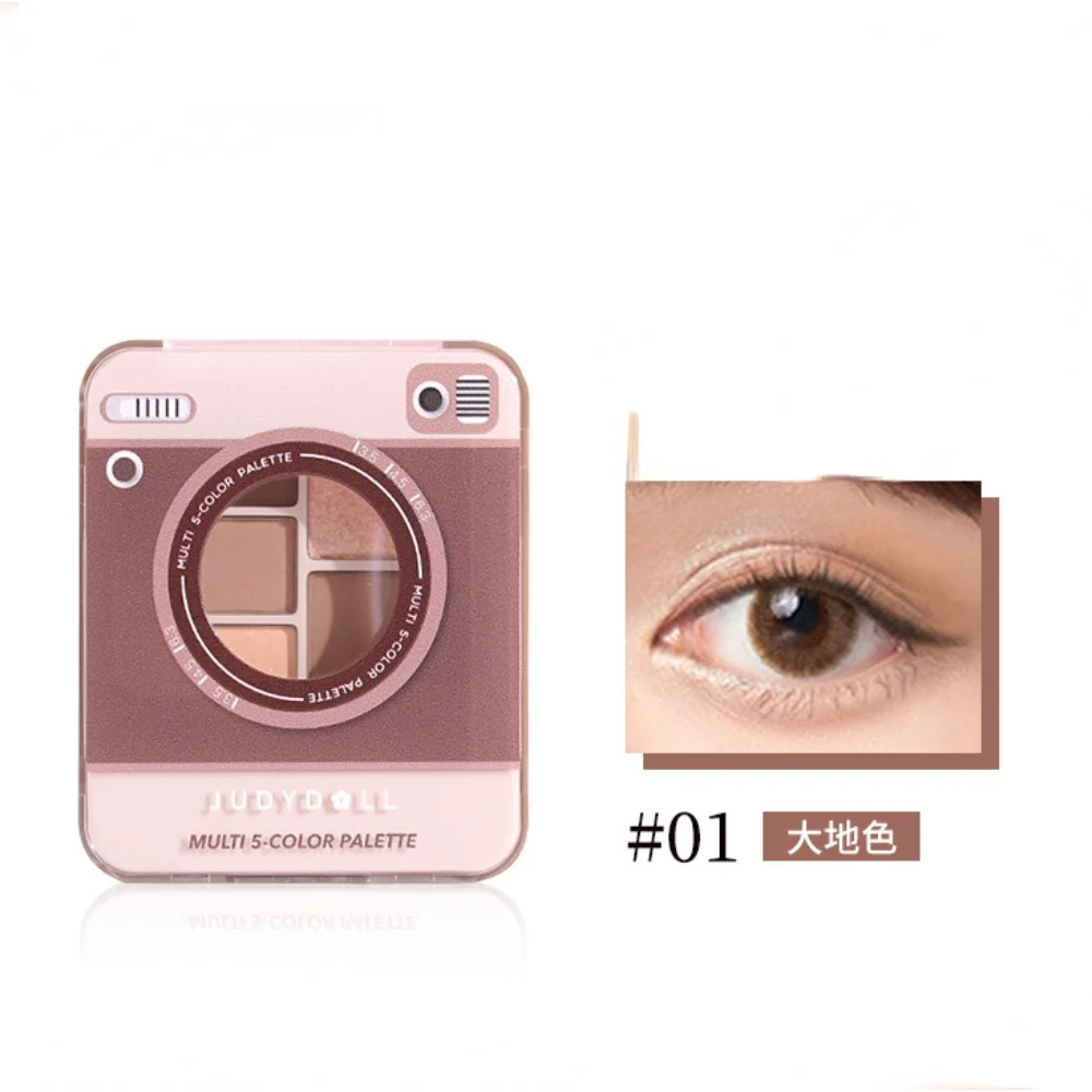 

Judydoll All-in-one Multi 5 Color Palette Eyeshadow Blush Highlighter Bronzers Trimming Brow Eye Natural Beauty Makeup Cosmetics