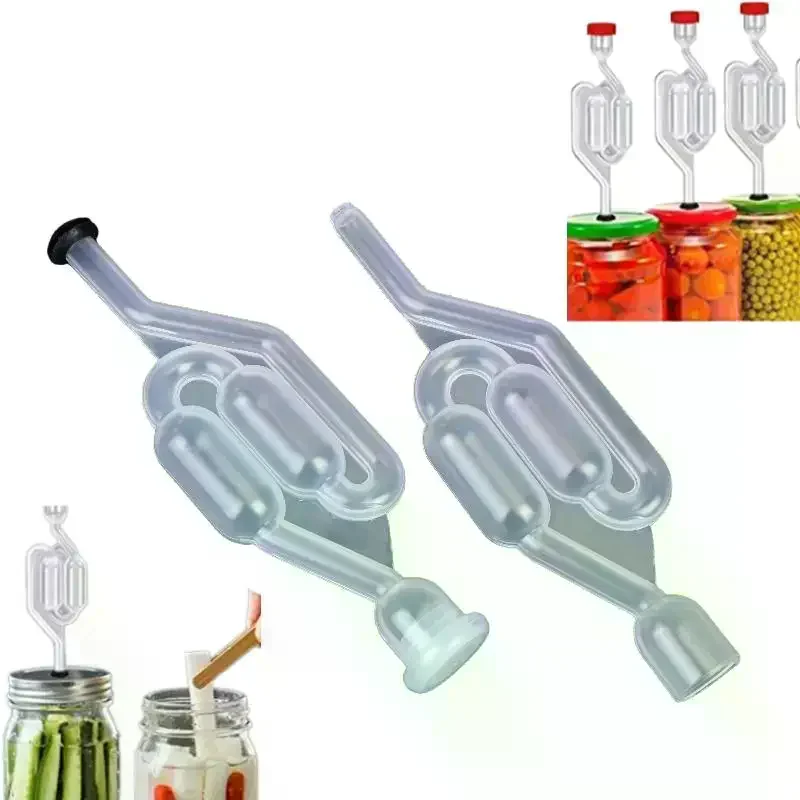 2/4-Pack S-Shape Airlock Sets for Homebrewing, Carboy Stoppers & Fermenter Sealing Valves with Food Safe Grommets