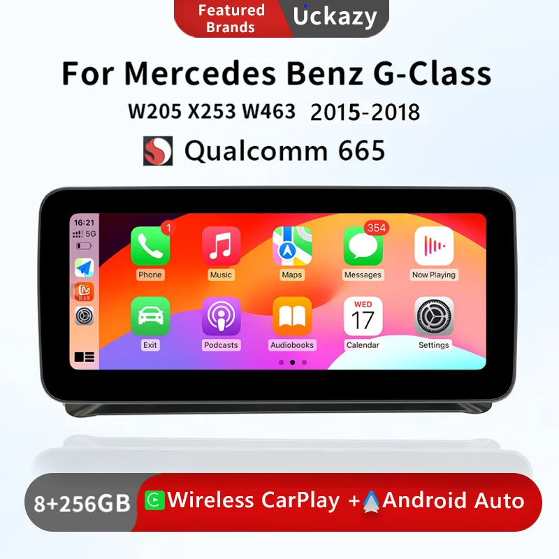 Qualcomm 665 1920*720 Wireless CarPlay Car Radio Multimedia For Mercedes Benz C Class W204 W205 S205 2011-2018 Navigation player