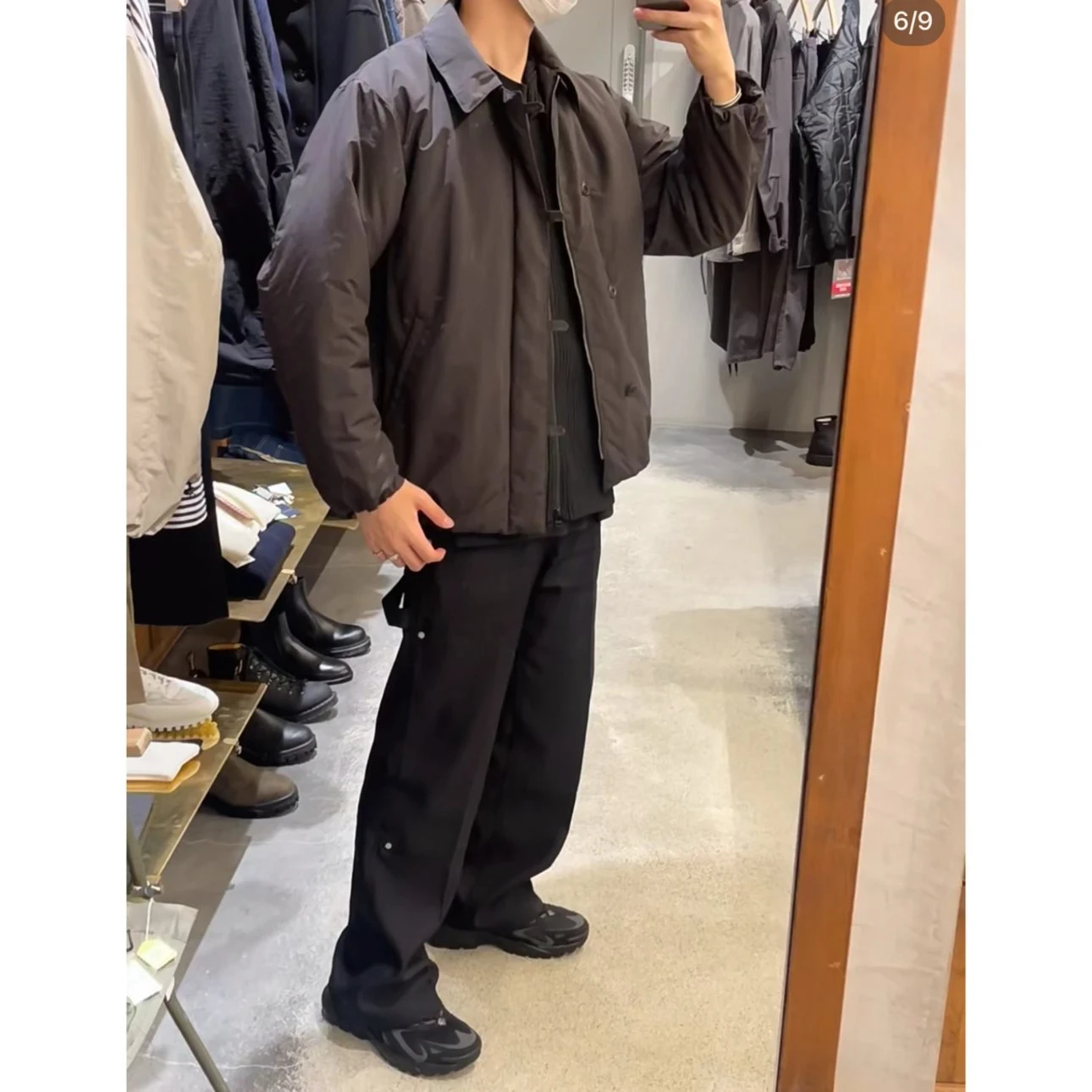 

Japanese Sle Cotton Jaet Windproof Waterproof Loose Fit ex Steven Alan Inspired Faion Urban Sle Coat