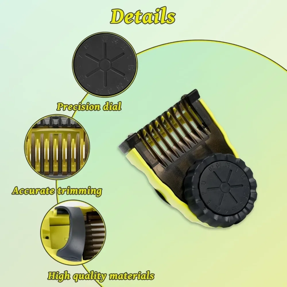 Adjustable Guide Comb & Nose Trimmer for Philip OneBlade QP2520/30/2620/63_Replacement Head Accessories