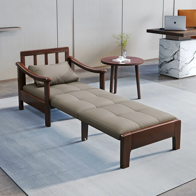 

Modern luxury multifunctional wooden sofa folding living room furniture folding sofa