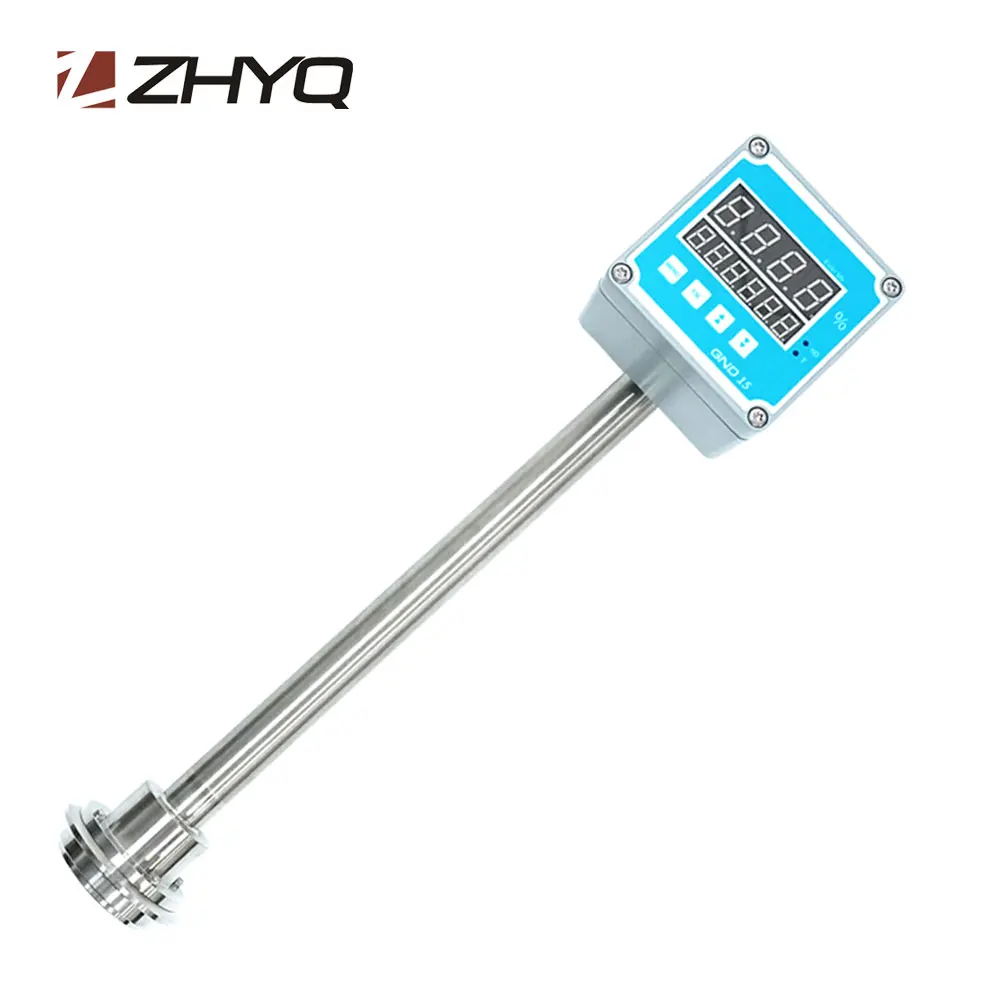 ZHYQ industrial insertion brix refractometer concentration monitor for food beverage and water based solution