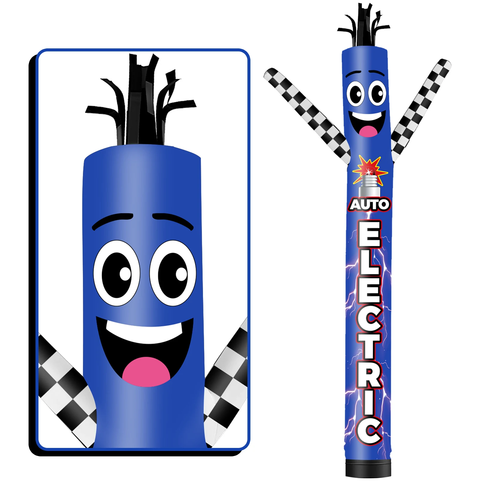 6/10/15/20FT Tall Inflatable Electric Dancing Guy for Outdoor Decoration Advertising(Blower Not Included)