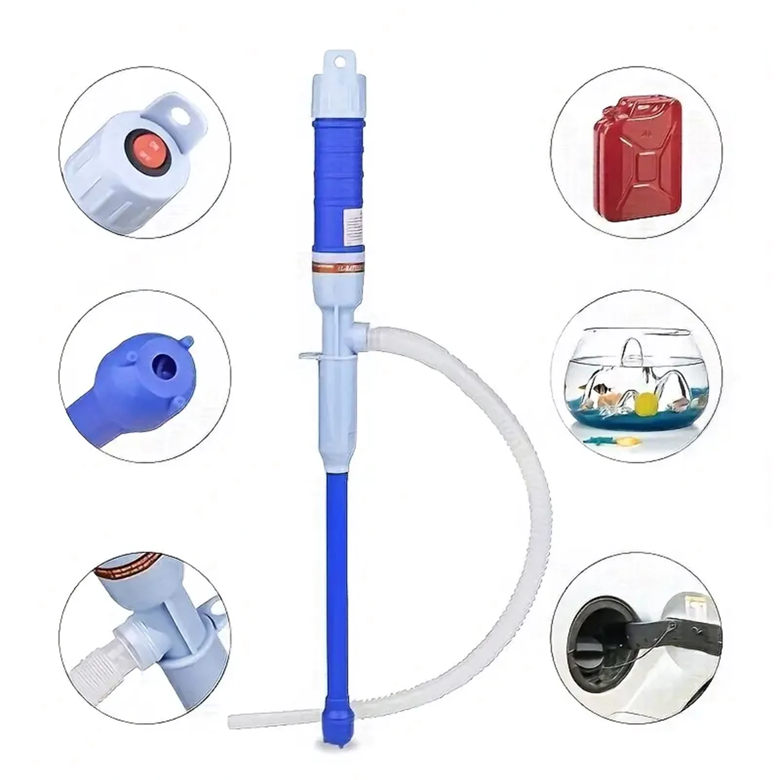 Fuel Transfer Pump Electric Oil Extractor Portable for Tank Fuel Siphon Tool PP PE Durable Lightweight