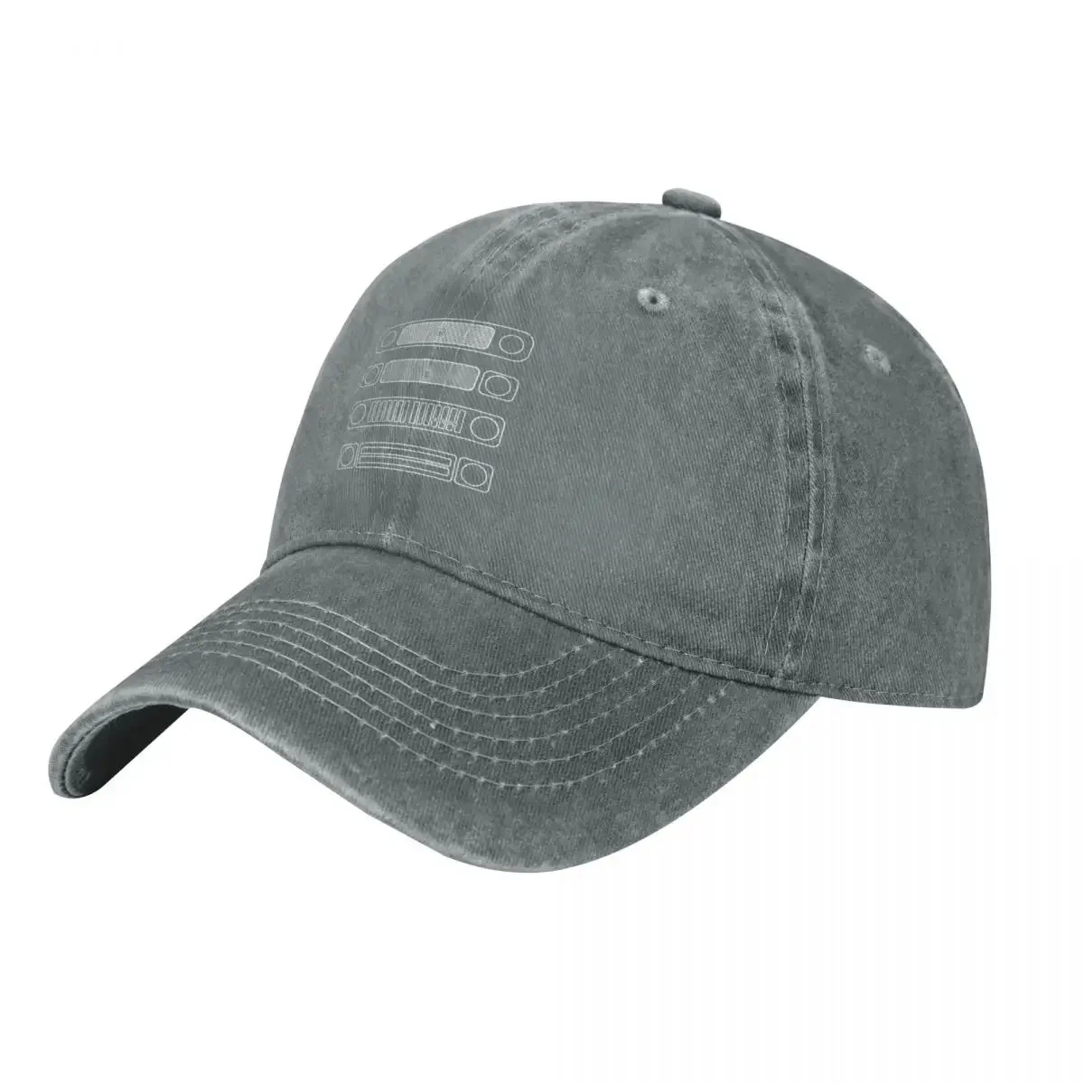 

International Harvester IH Scout classic 4x4 truck evolution white outlines Baseball Cap fishing caps man Golf Women Men's