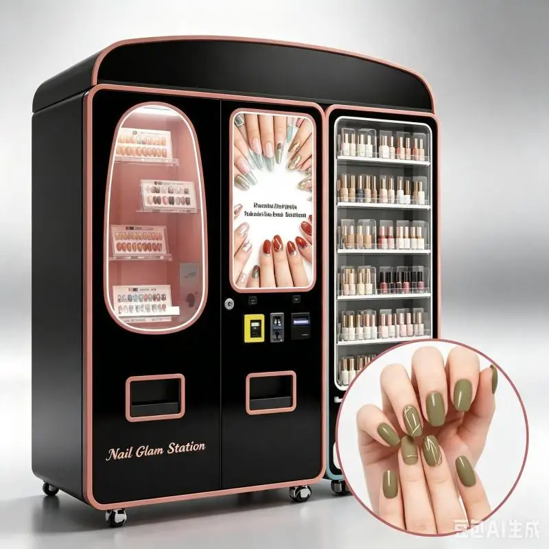 Smart Cosmetics Vending Machine Customized Makeup Skincare Locker Touch Screen Advertising Display Retail Sales Machine