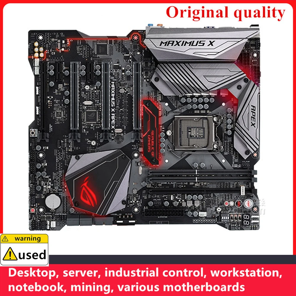 For ROG MAXIMUS X APEX Motherboards LGA 1151 DDR4 64GB ATX For Intel Z370 Desktop Mainboard M.2 NVME SATA III USB3.0