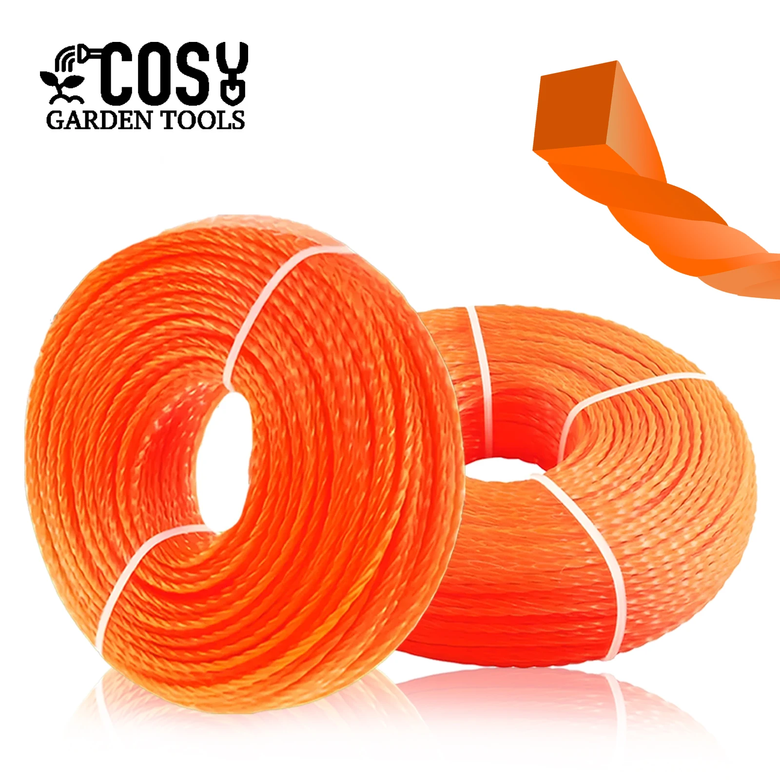 COSY 100m * 1,6 ~ 4,0mm corte de césped de nailon cuerda desbrozadora hilo de desbrozadora línea de desbrozadora de nailon de alta eficiencia