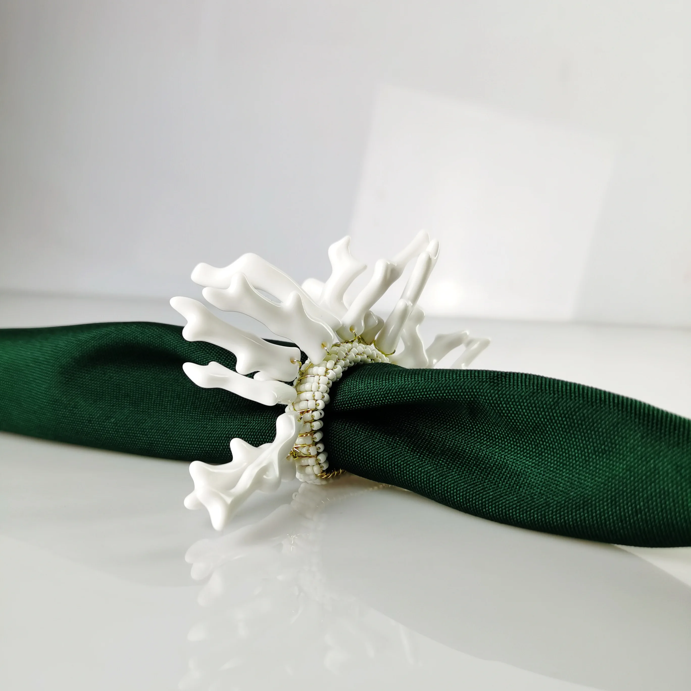 Free Shipping Coral Napkin Rings 12 Pcs Holidays Decoration Many Colors