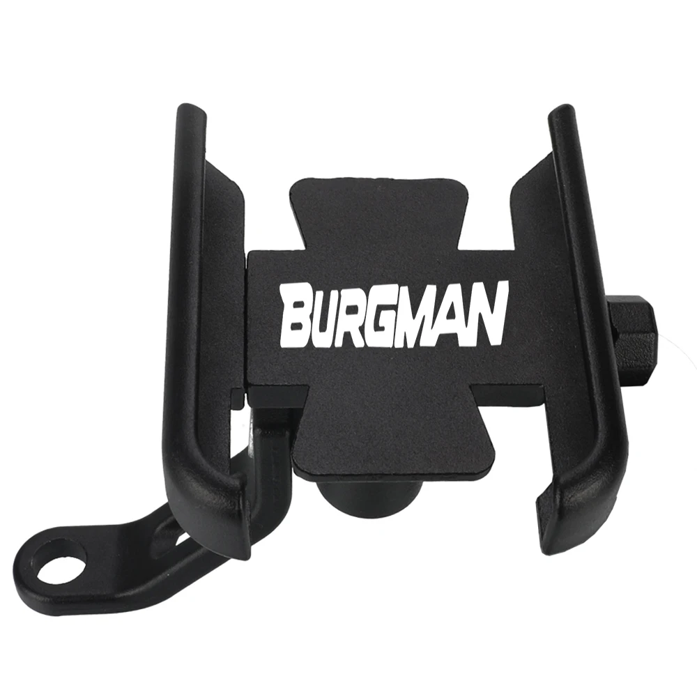 Motorcycle Accessories CNC Handlebar Mobile Phone Holder GPS Stand Bracket For SUZUKI BURGMAN 650 400 125 200 AN250 AN400 AN650
