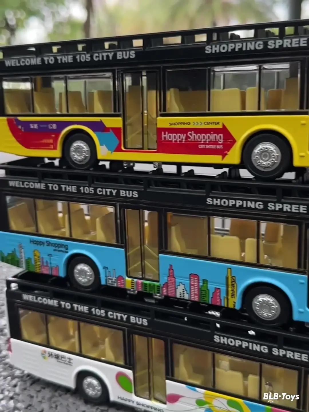 

Double-Decker Sightseeing Bus Toy with Body - Interactive Voice, Light, and Sound Effects,