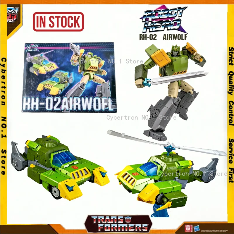 

In Stock New Deformation Robot Hero Transformers Toys RH-02 AirWolf Springer Triple Changer Action Model Figures Gifts Autobot