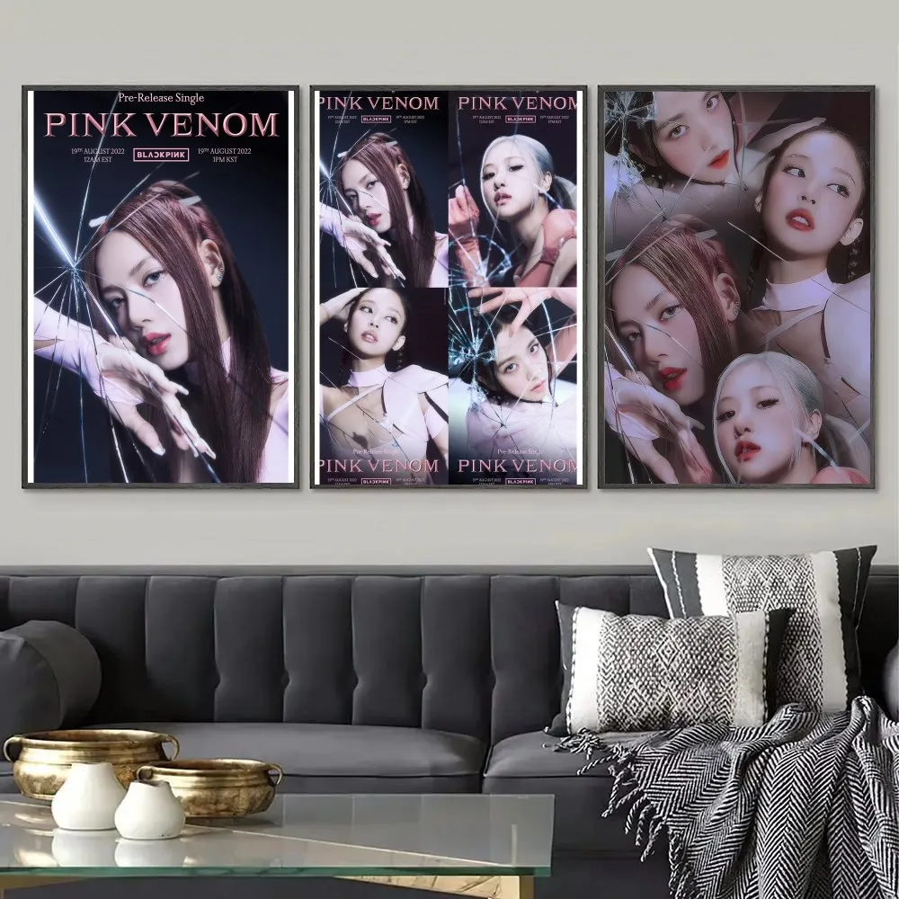 Kpop Sexy B-Blackpink Poster Paper Print Home Living Room Bedroom Entrance Bar Cafe Art Painting Decoration