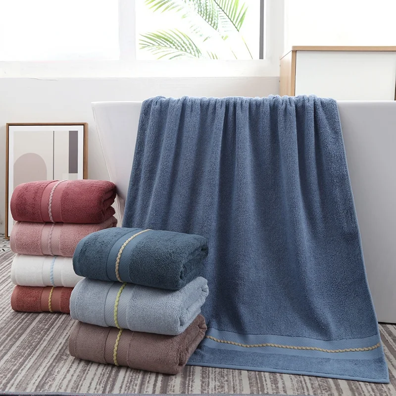 

Bamboo fiber bath towel thickened without lint, soft and absorbent baby gift bath towel towel for home hotel beauty salon 500g