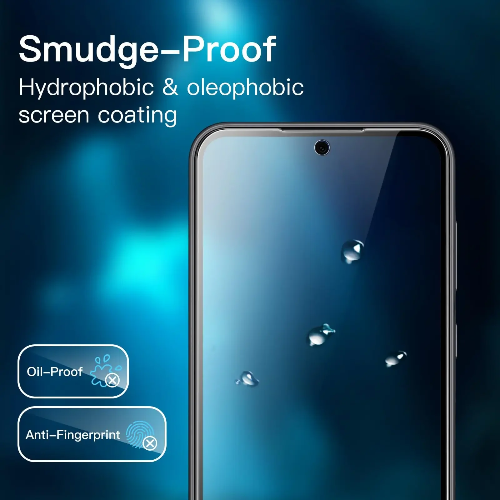 Screen Protector For Galaxy S23 FE Samsung, Tempered Glass Crystal HD 9H High Aluminum Anti Scratch Case Friendly