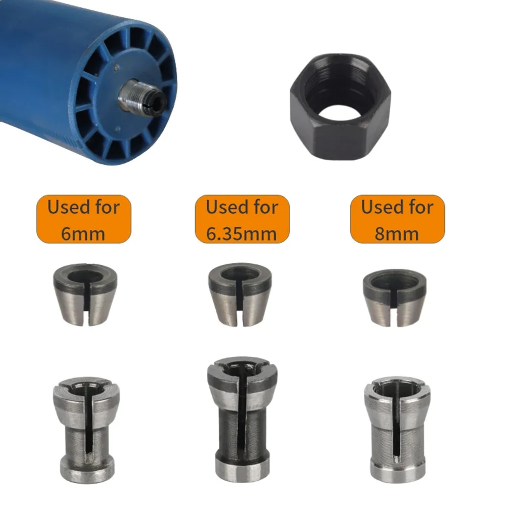 Pinza Chuck Adapter Router elettrico incisione rifilatrice Router elettrico Pcs Chuck Chuck o Collet sutable Wood Router