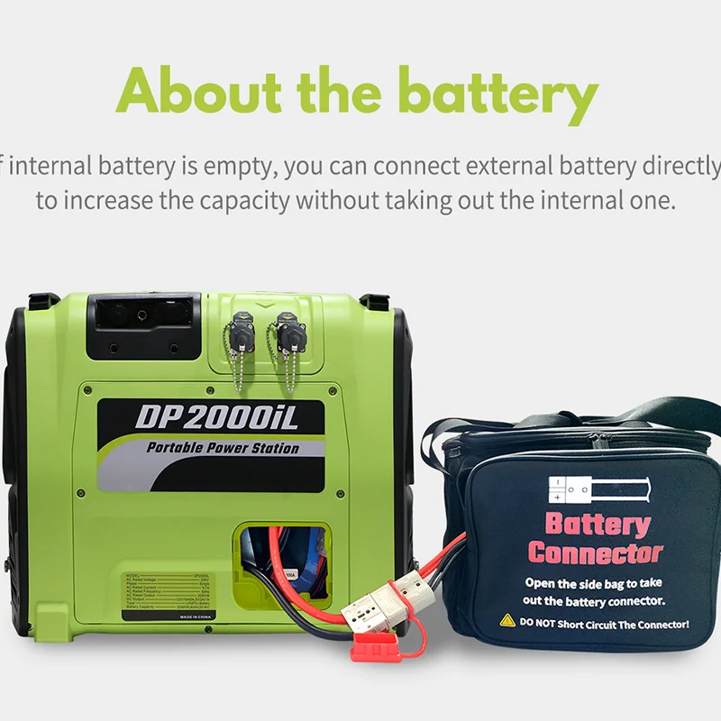 2000W Rechargeable Generator Portable Power Station 2000W for Outdoor Camping
