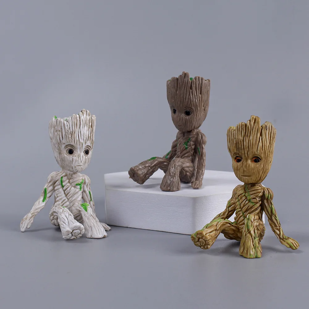 6Cm Marvel Avengers Cây Người Groot Guardians Of The Galaxy Anime Mini Đồ Chơi Nhân Vật Hành Động Ngồi Groot Đồ Chơi Trẻ Em quà Tặng