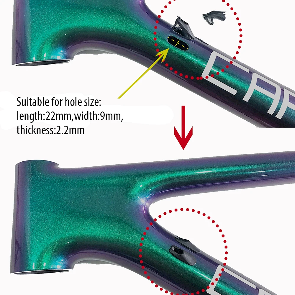 3 stücke Fahrrad Interne Kabel Routing Rahmen Stecker Fahrrad Bremse Schaltwerk Shifter Gehäuse Ösen Kabel Guide – Detail 4