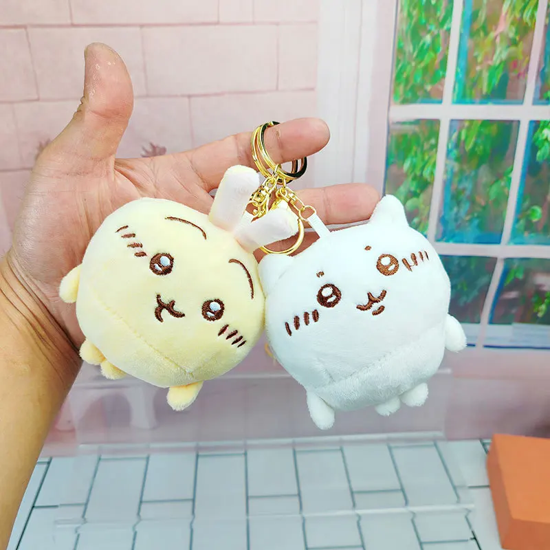 cartoon Anime chiikawa Keyring Kawaii hachiware keychain Bookbag decorative pendant parts pendant Girl's birthday gift