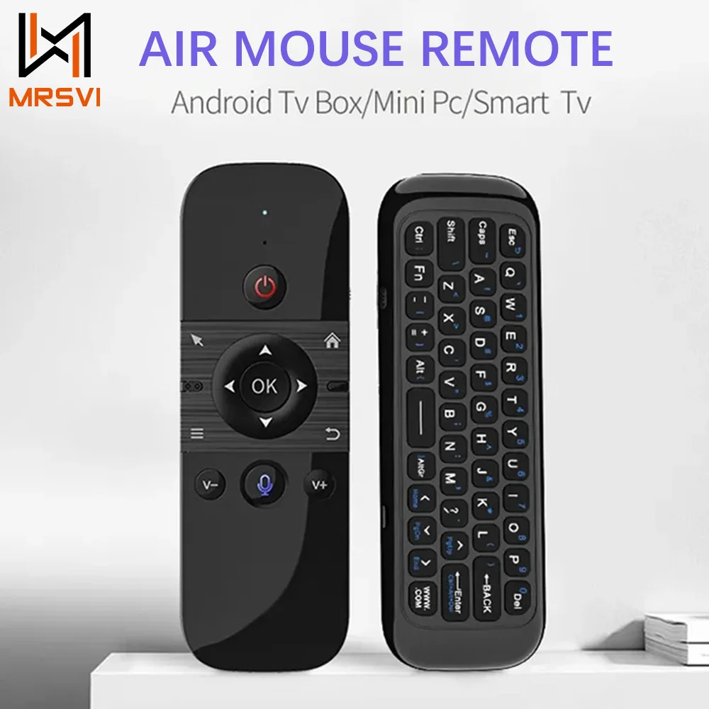 MRSVI M8 Air Mouse Voice Remote Control 2.4G&Bluetooth Mini Wireless Keyboard Gyroscope Replace Remote for Android TV Box X96