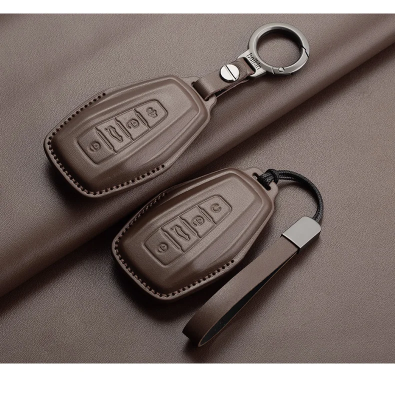 Leder Auto Remote Key Case Abdeckung für Geely Emgrand x7 Ex7 Coolray Auto Key Shell Schlüssel anhänger Schutz Schlüssel bund Zubehör – Detail 12