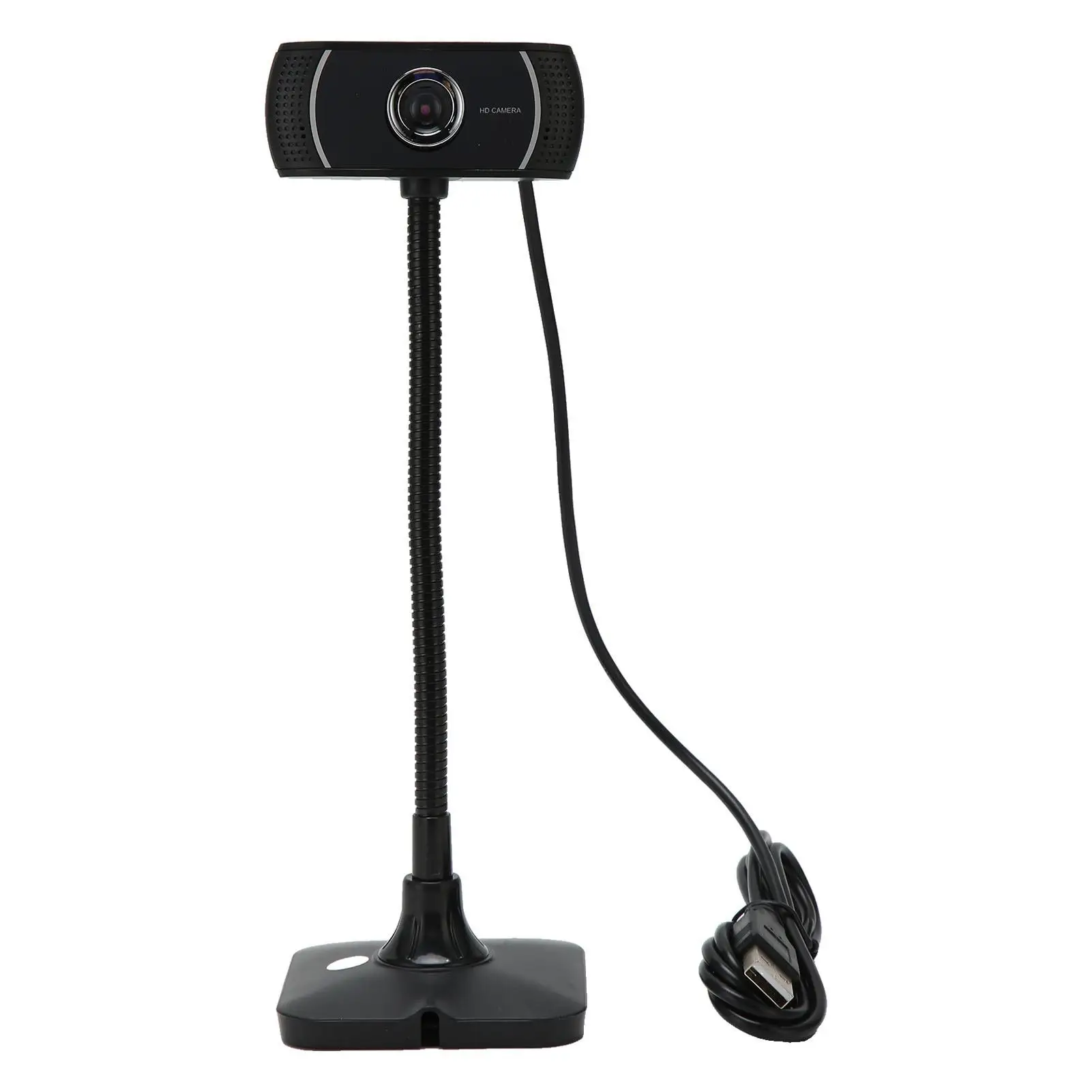 Manual Focus USB Webcam with Microphone for Live Streaming & Conference Calls 640x480 HD