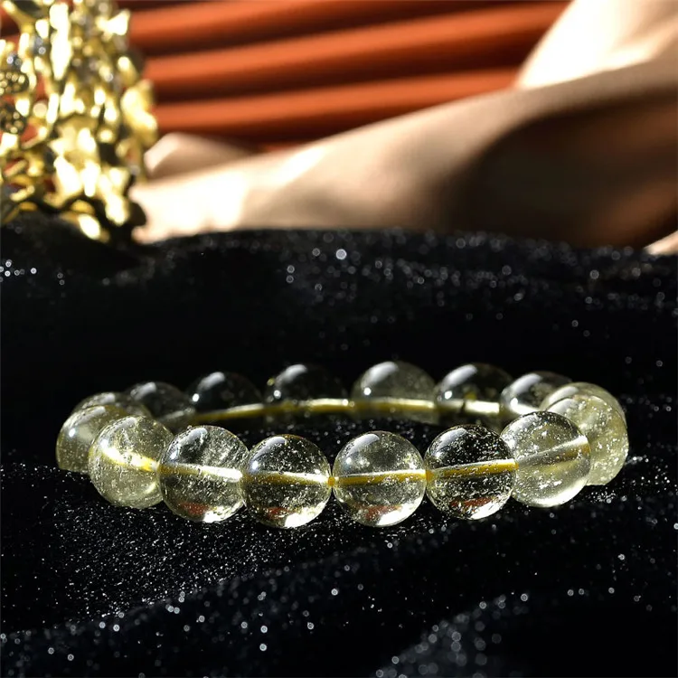 High quality Libyan gold meteorite bracelet natural healing wealth crystal bracelet for women