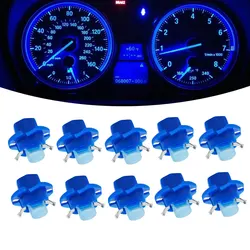 10pcs Universal Signal Lamp Car B8.4 LED Dash Board Bulb Car B8.4D Instrument Panel DC 12V Indicator Car Light Accessories