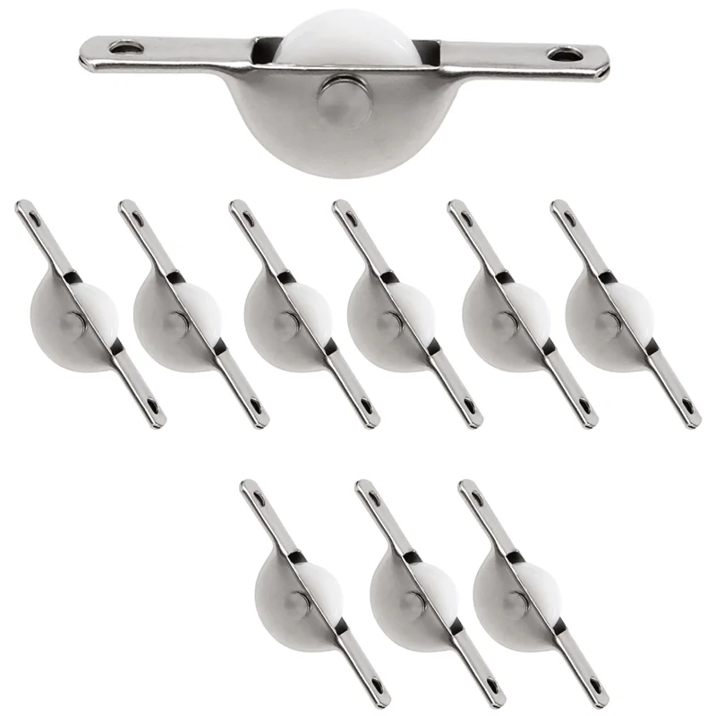 ABGR-10szt. Rolka ślizgowa nylonowa pojedyncza do drzwi, okien, szafek, szuflad, koszy