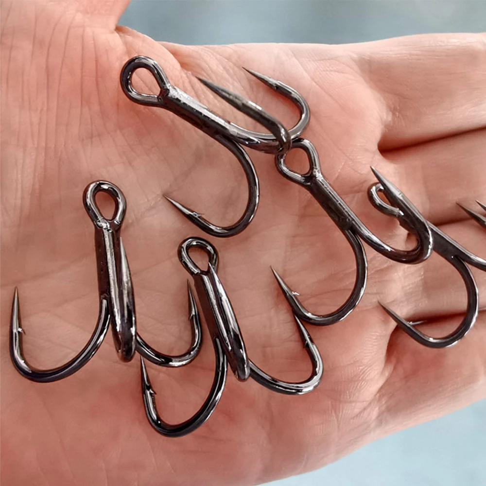 

6X Sharp Triple Anchor HooksPowerful Hooks with Sharp Sharp PointsCorrosion ResistantBarbedSea FishingFreshwater Triple Hooks