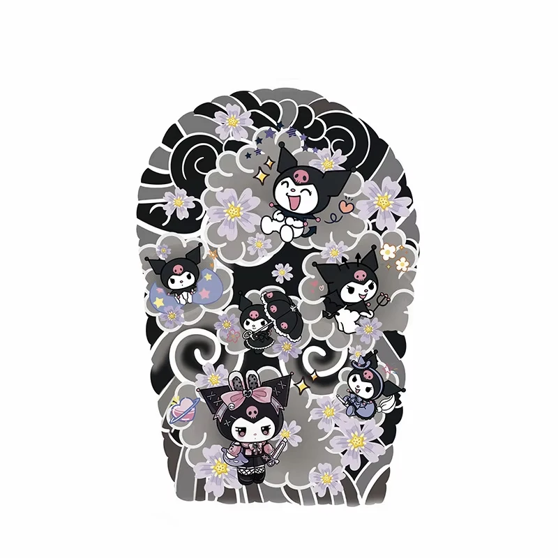 Sanrio Tattoo Sticker Anime Kuromi Arm Tattoo Stickers Waterproof Body Stickers Kawaii Cartoon Hello Kitty Temporary Fake Tattoo