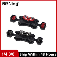 BGNing Magic Arm 360 Rotation Double Ball Head with Arri Pin 1/4 3/8 Screw Adapter for Sony A7C /Fuji XT4 Camera Cage Extension