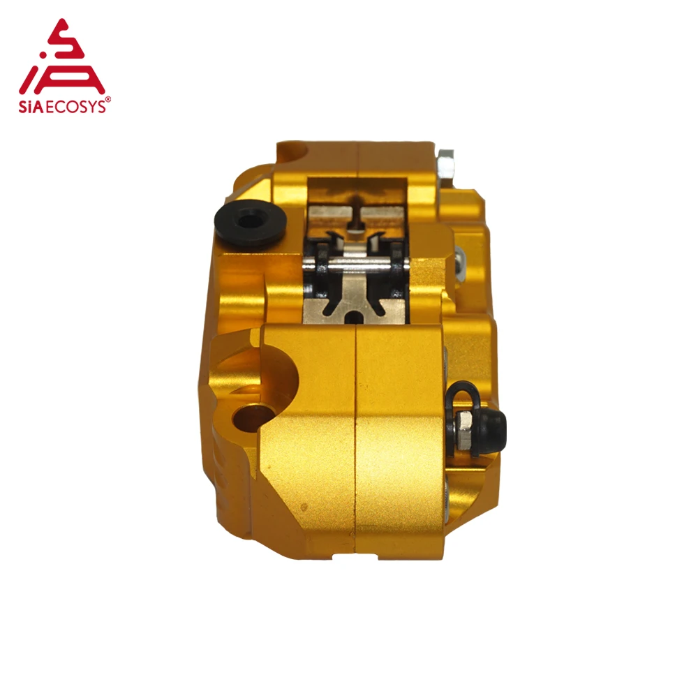 Adelin ADL-14 4 Piston CNC Aluminum Hydraulic Brake Caliper 220mm Universal Motorcycle Scooter Pit Bike Front/Rear Disc Brake Up