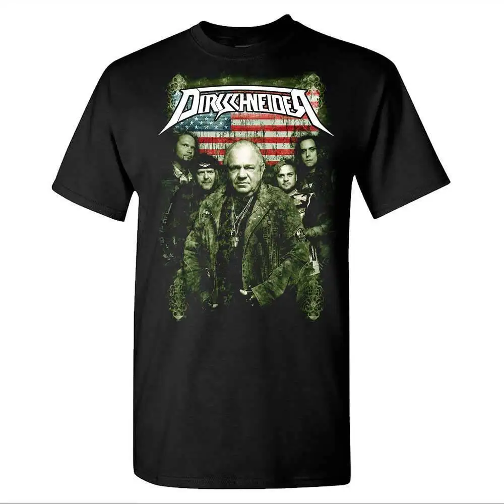 Men'S Dirkschneider Group Photo Usa Tour 2018 T Shirt X Large Black