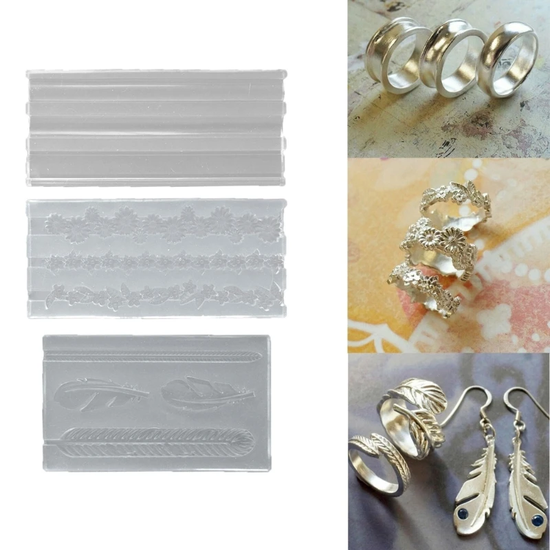 Silver Clay Rings Silicone Mold Delicate Rings Making Silicone Mould for Silver Clay Rings and Jewelers