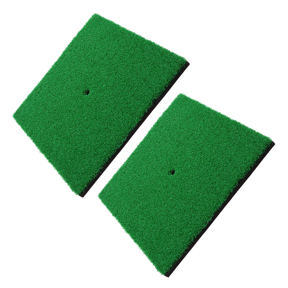 Tappetino per erba da golf da 2 pezzi Tappetino per erba di simulazione per pratica di allenamento da golf Aiuto per l'allenamento portatile per il golf al coperto nel cortile