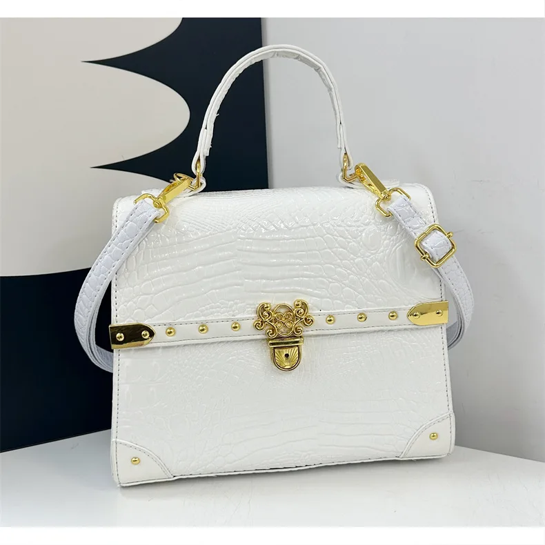 

Trendy 2025 Crocodile Pattern Handbag - Elegant Tote/Shoulder/Crossbody Purse, Versatile Women's Bag, High-End Embossed Design