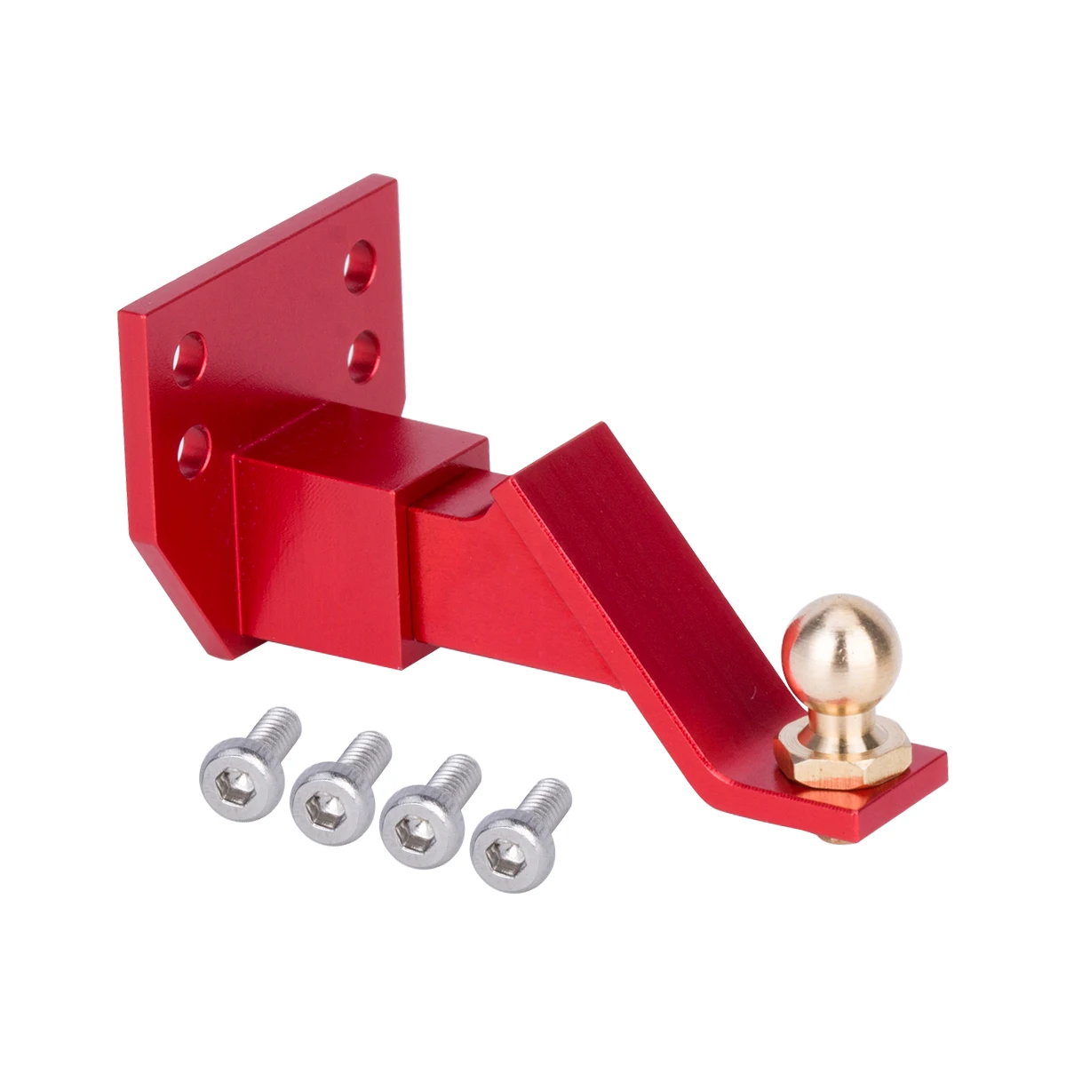 Gancho de remolque de aluminio CNC, receptor de enganche de caída para coche trepador de control remoto 1/10, piezas de mejora D90, 1 Uds.