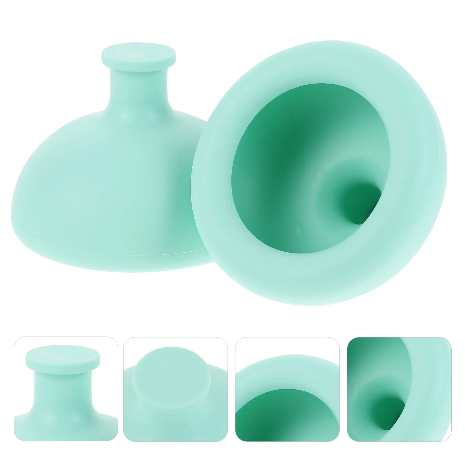 

2 Pcs Small Suction Cups Sputum Racket Beat Device Baby Product Spitting Accessory Large Helper Green Phlegm Pat Toddler