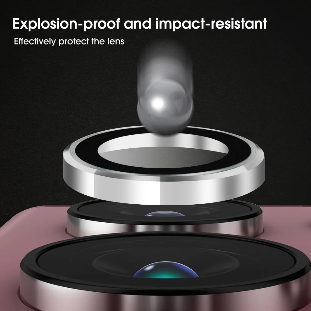 For Galaxy Z Flip 4 5G Metal Camera Screen Protector Lens Tempered Glass HD Camera Lens Protective Film For Samsung Z Fold 4