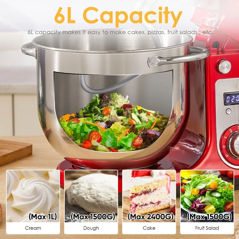 Electrical Appliances Large Capacity Dough Mixer Dough Mixer Cooking Machine Egg Beater Mixer