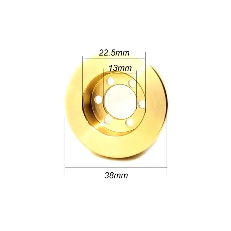 1.9 내부 황동 카운터웨이트, 2.2 인치 휠 림 TRX4 축 SCX10 90046 D90 TF2 RC 크롤러 업그레이드 부품, 65g, 4 개