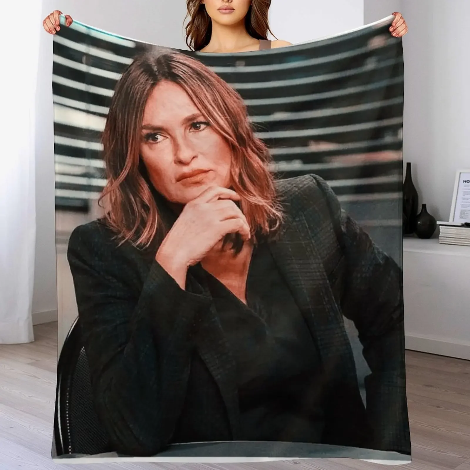 

Captain Olivia Benson Throw Blanket Tourist Hairy Hairys Blankets