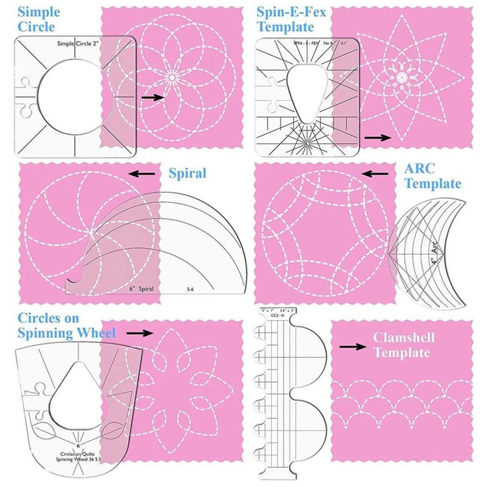 Prático Patchwork Régua para Costura Doméstica, DIY flexível Quilting Régua, Conveniente Acrílico Craft