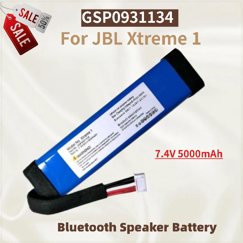 

High Quality GSP0931134 Battery 7.4V 5000mAh For JBL Xtreme 1 Bluetooth Speaker Brand New Replacement Battery