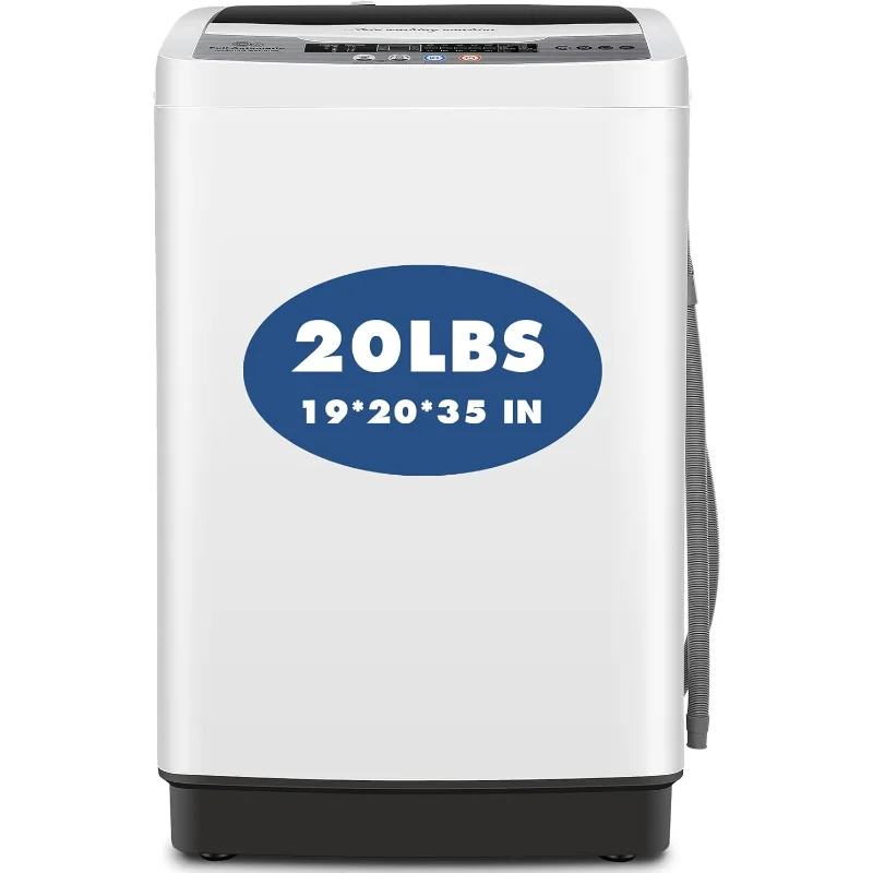 

Портативная стиральная машина Nictemaw емкостью 20 фунтов, портативная стиральная и сушильная машина объемом 2,8 куб. футов, комбинированная с 10 программами и 8 уровнями воды